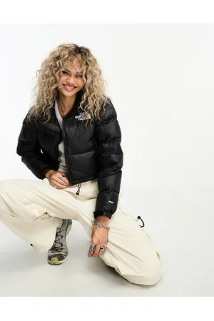 The North Face Nuptse cropped down puffer jacket in