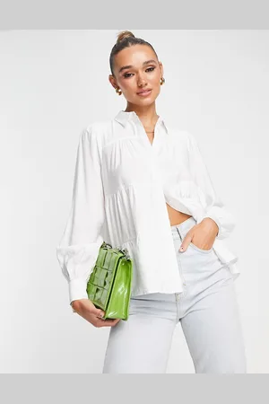 Y.A.S Smock shirt in white