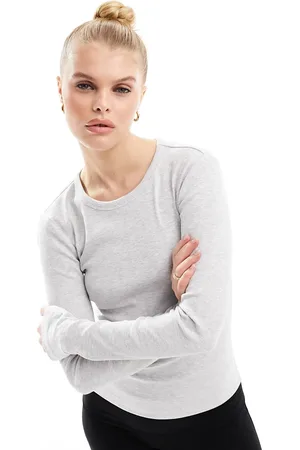 VERO MODA Fine rib long sleeved top in