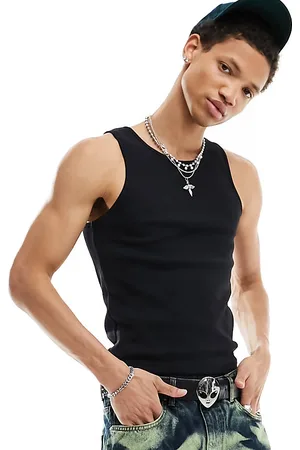 COLLUSION Ribbed singlet in