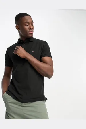 Tommy Hilfiger 1985 icon logo regular fit pique polo shirt in