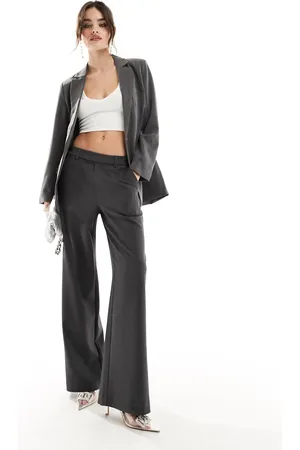 Object Tailored wide leg pants in grey (part of a set)