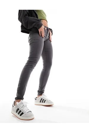 ONLY Rain skinny jeans in dark grey wash