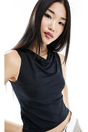 ASOS Double layer soft slinky cowl neck tank top in