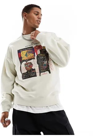Cotton On Cotton On Basquiat art print relaxed sweatshirt in -Grey
