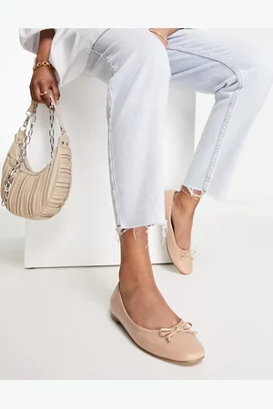 ASOS Lullaby bow ballet flats in -Neutral
