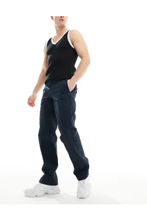 Dickies 873 slim straight fit work chino pants in navy