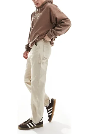 JACK & JONES Loose fit carpenter pants in beige-Neutral
