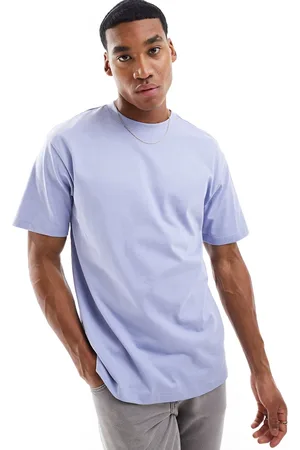 Only & Sons Relaxed fit t-shirt in lilac grey-Blue