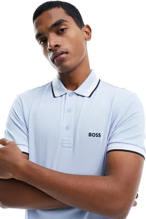 HUGO BOSS Paddy polo in light blue