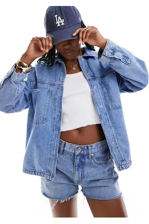 ONLY Boxy denim shirt in
