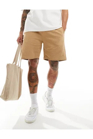 Pull&Bear Basic jersey shorts in -Neutral