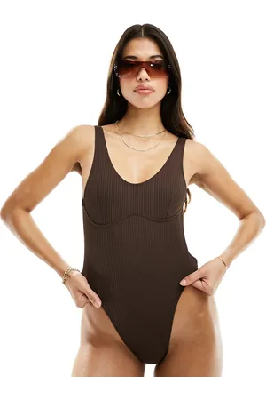 Candypants Ribbed underwire swimsuit in
