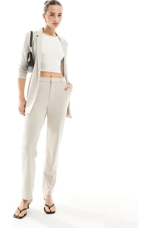 JDY Straight leg pants in stone-Neutral