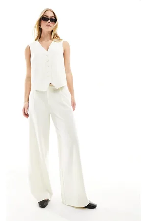 Stradivarius STR tailored pants in (part of a set)-Neutral