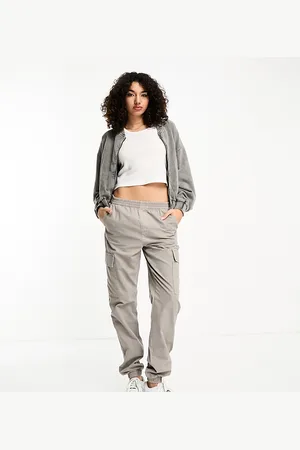 ASOS ASOS DESIGN Tall washed cargo pants with cuff hem in -No colour