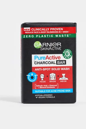 Garnier Pure Active Charcoal Cleansing Bar with Salicylic Acid for Blemishes 100g
