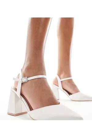 Be Mine Bridal Frankie embellished heeled shoes in -White