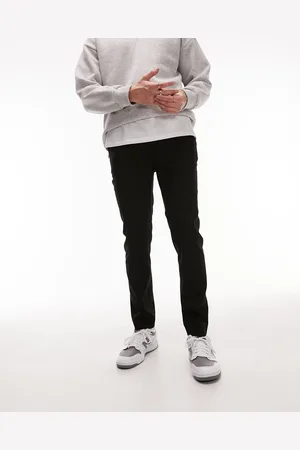 Topman Skinny smart pants with elastic waistband in