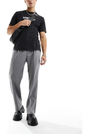 Pull&Bear Wide leg tailored pants in