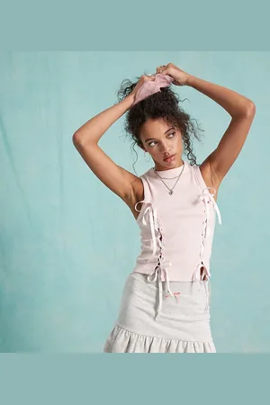 Miss Selfridge Ribbon tank top in