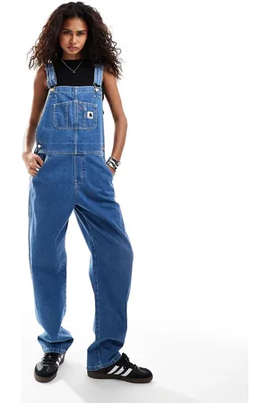 Carhartt Carhartt straight leg denim dungarees in -Neutral