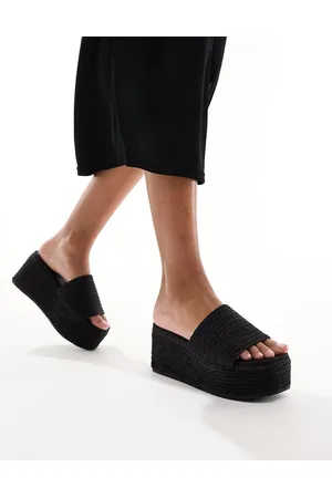South Beach Platform espadrille mule sandals in