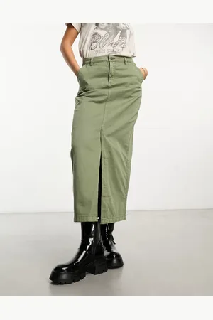 Cotton On Cotton On Ryder utility maxi skirt in -Green