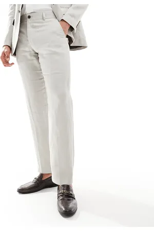 SELECTED Linen mix suit pants in beige-Neutral