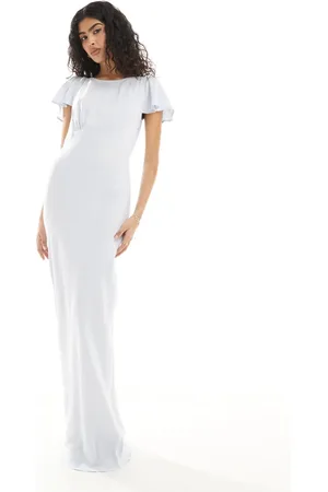 Maids to Measure Bridesmaid cowl back maxi dress in