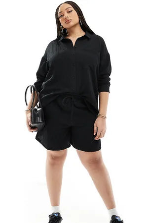 Noisy May High waisted ripple shorts in (part of a set)