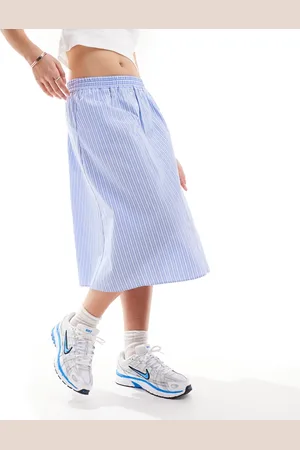 COLLUSION Boxer midi circle skirt in