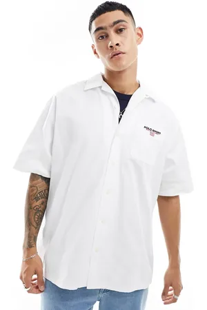 Ralph Lauren Sport Capsule logo pocket short sleeve chino shirt oversized fit in