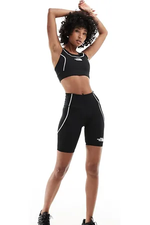 The North Face Training Hakuun contour seam high waist legging shorts in