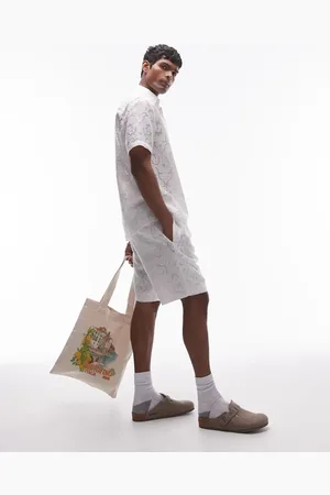 Topman Applique shorts in (part of a set)-White
