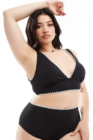 In The Style Contrast stitch bikini top in (part of a set)