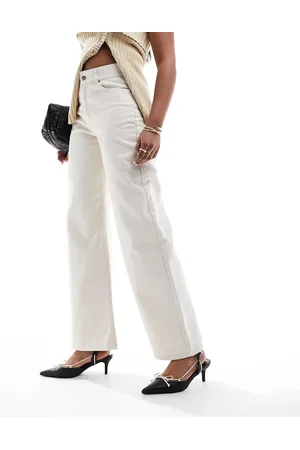 & OTHER STORIES Cotton wide leg pants in natural