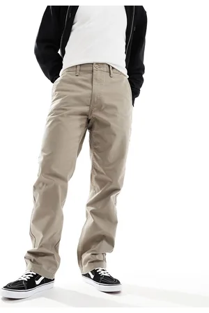 Vans Authentic relaxed loose fit chino pants in taupe-Brown
