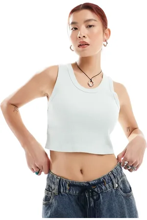 Vans Drew rib tank top in light green