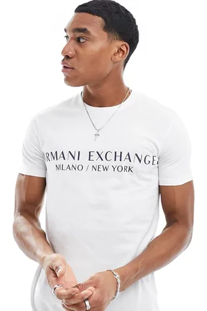 Armani Exchange Linear logo t-shirt in