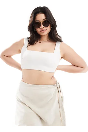 In The Style Linen look tie side skort in -Neutral