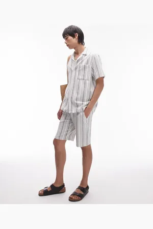 Topman Stripe shorts in (part of a set)-Neutral
