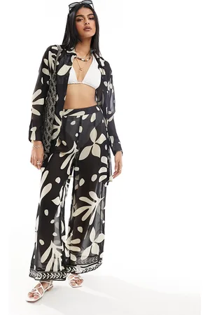New Look Printed beach shirt in
