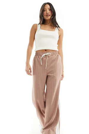 ASOS ASOS DESIGN Petite pull on pants with contrast panel in -Multi