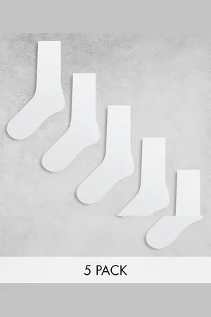 JACK & JONES 5 pack tennis socks in