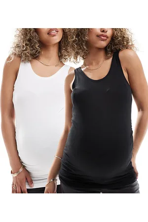 ONLY 2 pack tank top in black and white