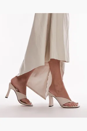 Topshop Gisele toe post heeled mules in