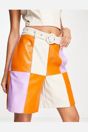 Amy Lynn High waisted belted PU shorts in