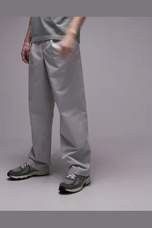 Topman Wide leg pants with pleats in