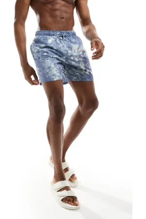 Barbour Tie dye swim shorts in blue